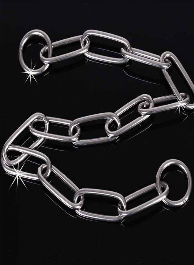 Pups&Pets Choke Check Chain Dog Collars Fur Saver Training Long Link Chrome Plated Choker 65cm - Image 5